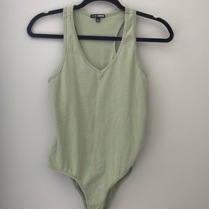 Fashion Nova Racerback Green bodysuit